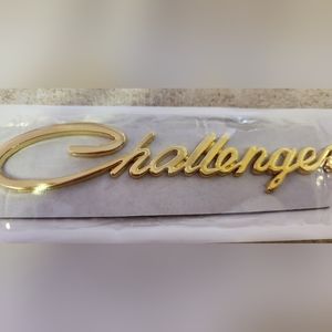 COPY - New Challenger emblem approximately 7" Adhesive Backing. Red and black a…